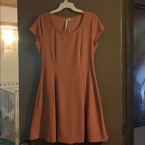 Knee length office casual dress. Size L.
